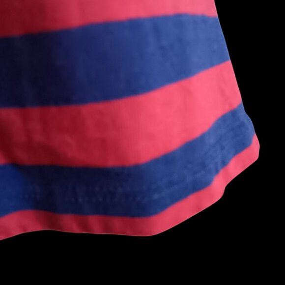 Vintage Women's Medium T-shirt Single Stitch 1970's Striped Butterfly Patch boho - Picture 4 of 7